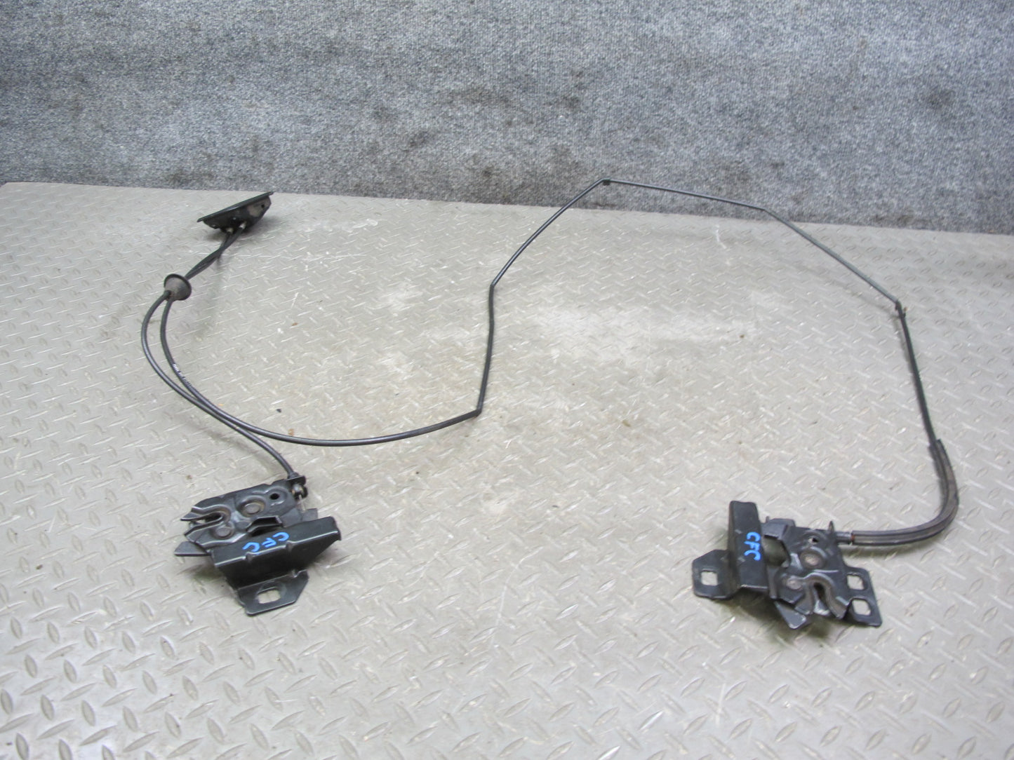 97-04 Chevrolet Corvette C5 Front Hood Lock Latch Release Handle Cable Set OEM