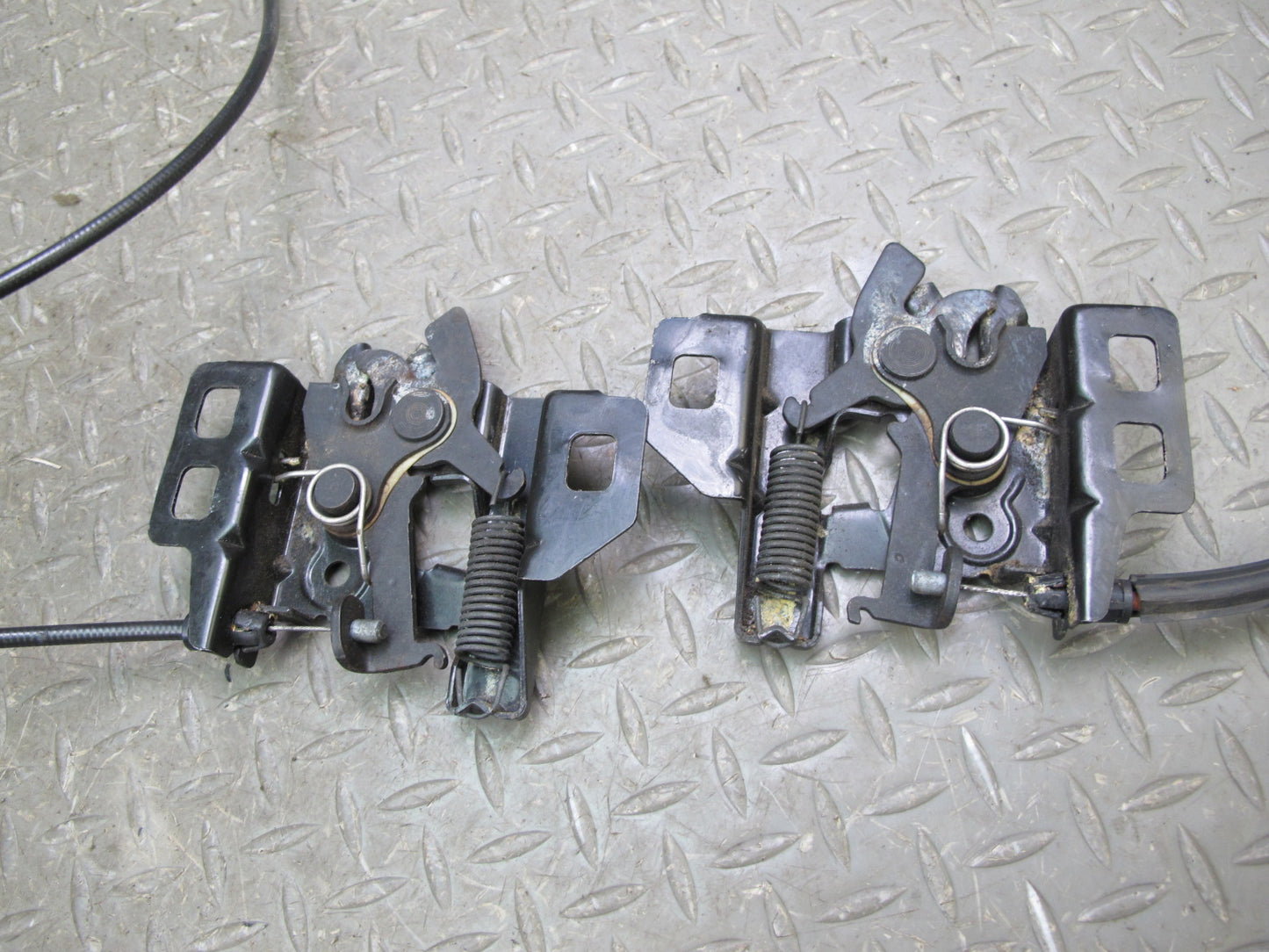 97-04 Chevrolet Corvette C5 Front Hood Lock Latch Release Handle Cable Set OEM