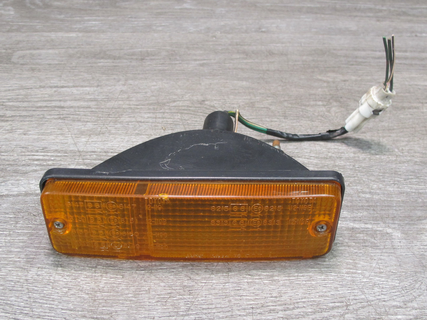 85-86 Toyota MR2 AW15 Front Bumper Left Turn Signal Light Lamp OEM