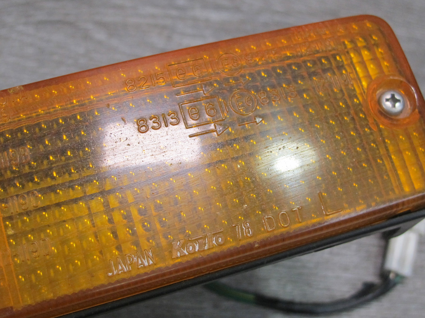 85-86 Toyota MR2 AW15 Front Bumper Left Turn Signal Light Lamp OEM