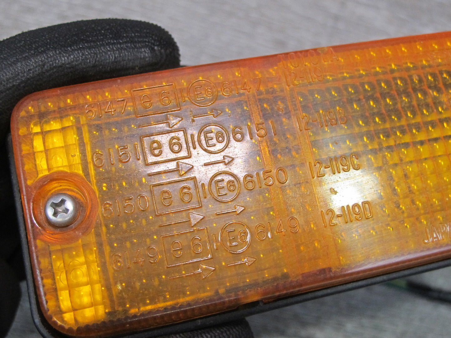 85-86 Toyota MR2 AW15 Front Bumper Left Turn Signal Light Lamp OEM