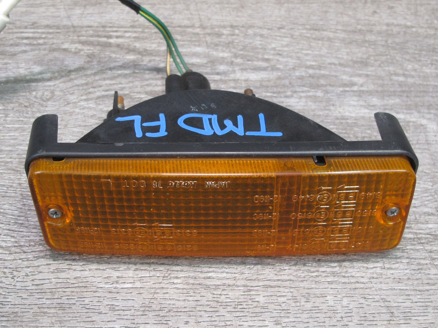 85-86 Toyota MR2 AW15 Front Bumper Left Turn Signal Light Lamp OEM