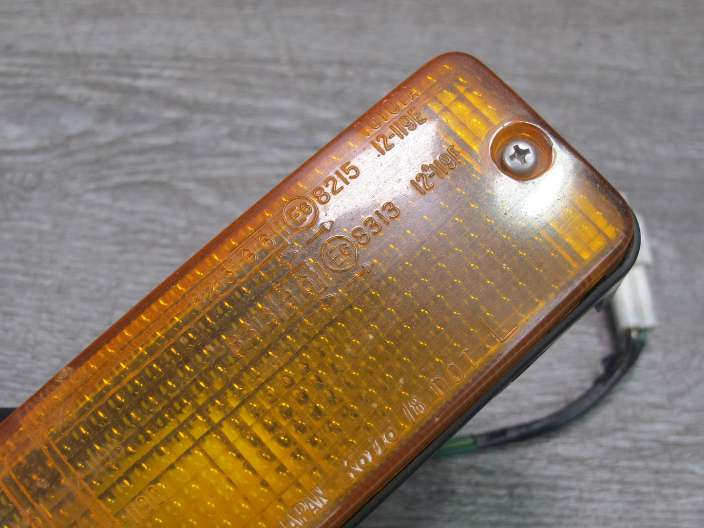85-86 Toyota MR2 AW15 Front Bumper Left Turn Signal Light Lamp OEM