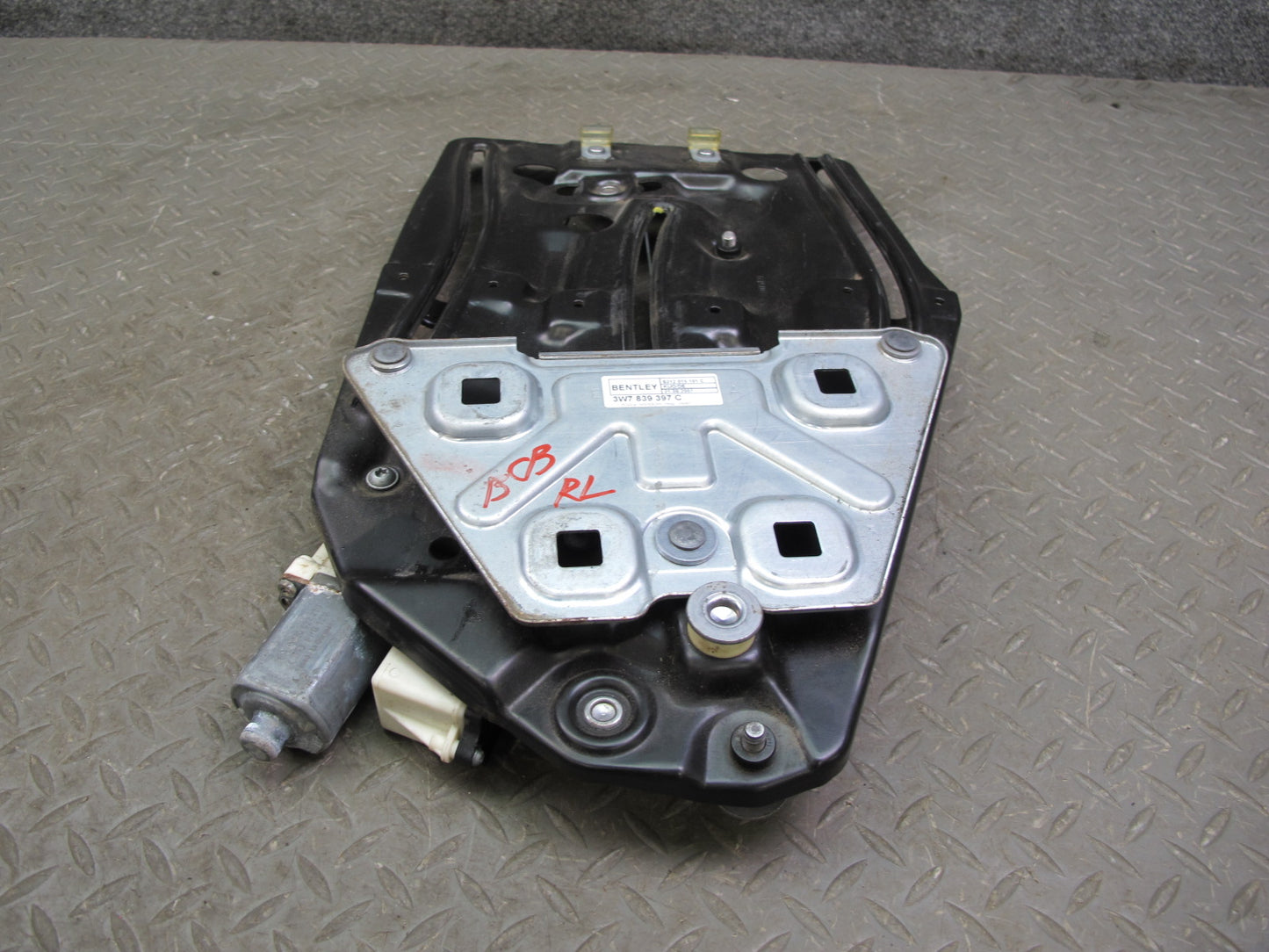 07-10 Bentley Continental GTC Rear Left Quarter Window Regulator w Motor