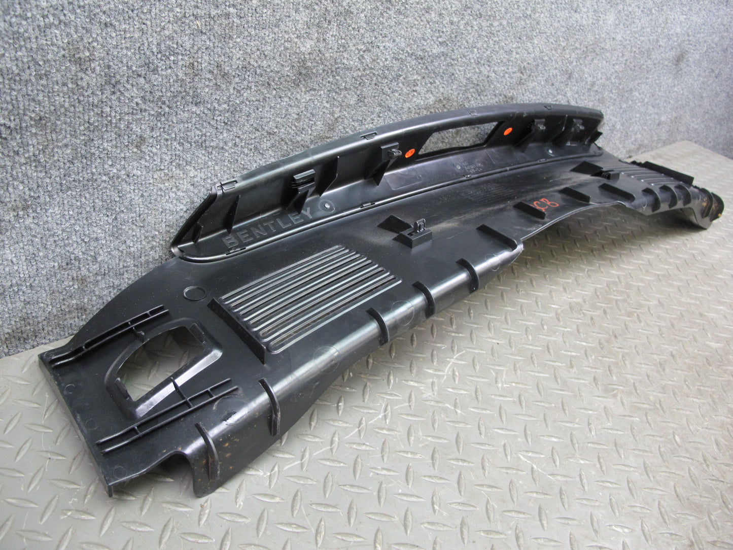 03-10 Bentley Continental GTC GT Rear Trunk Luggage Scuff Sill Plate Trim Panel