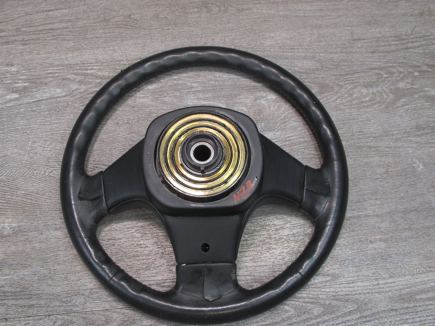 90-93 Nissan 300ZX Z32 NON Turbo Leather Steering w Cruise Switch Black OEM