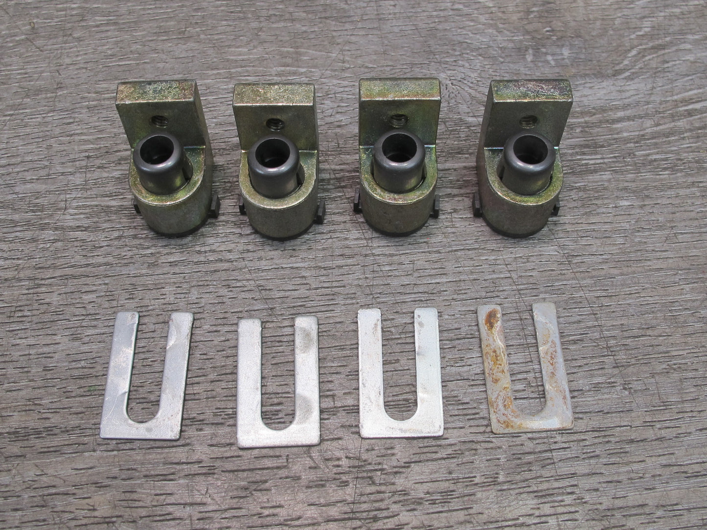 90-96 Nissan Z32 300ZX 2+0 T-top Roof Lock Unlock Guide Bracket Set OEM