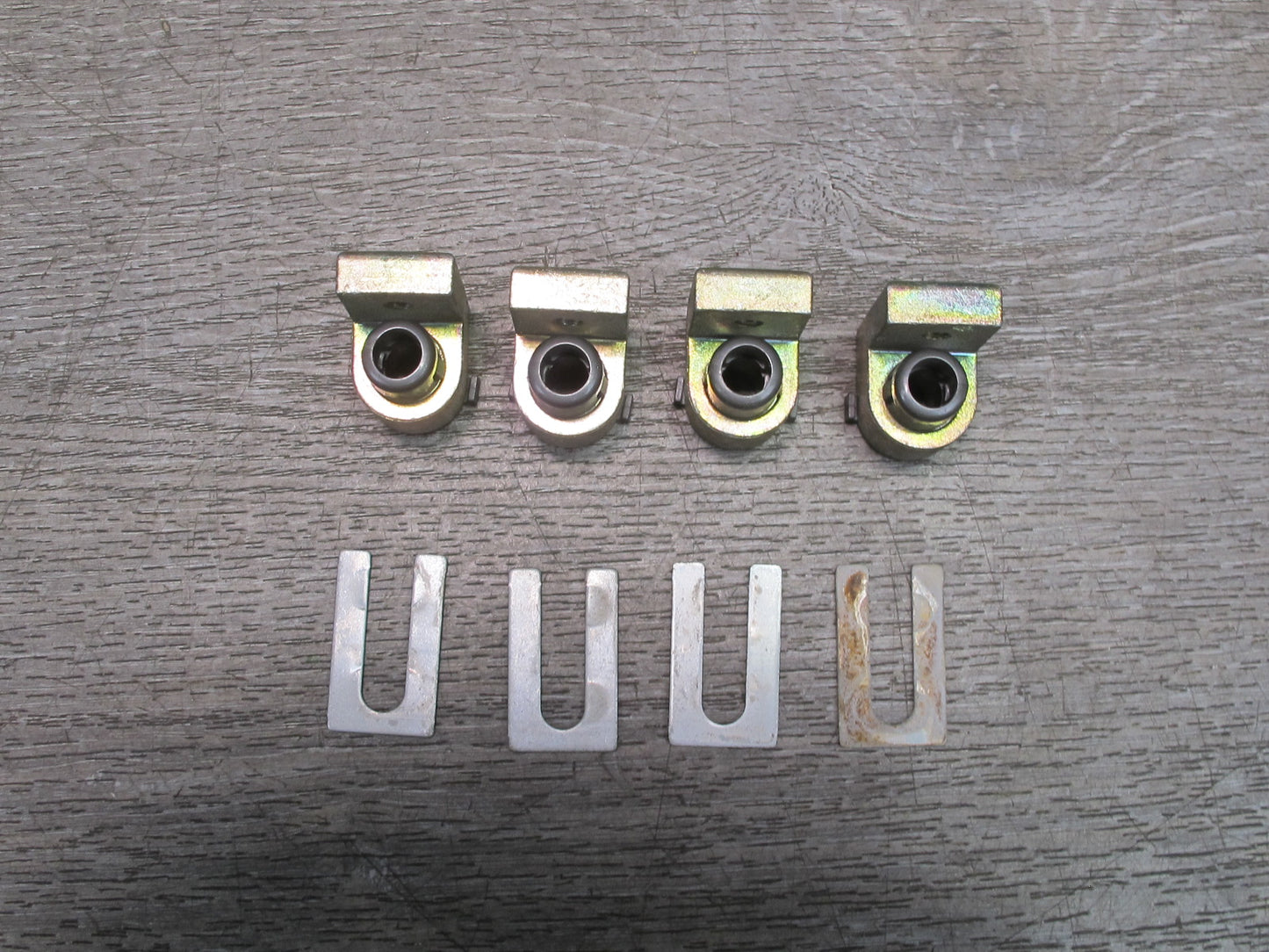 90-96 Nissan Z32 300ZX 2+0 T-top Roof Lock Unlock Guide Bracket Set OEM
