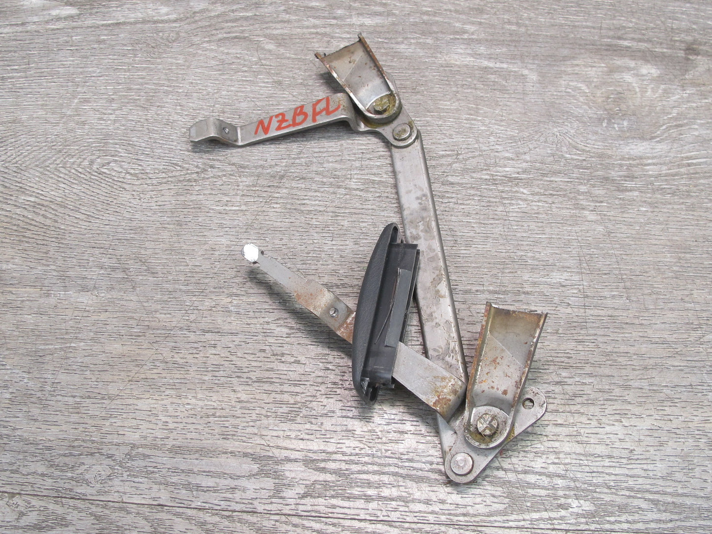 90-96 Nissan 300ZX Z32 Left Driver Seat Backrest Regulator w Trim Cut AS IS OEM