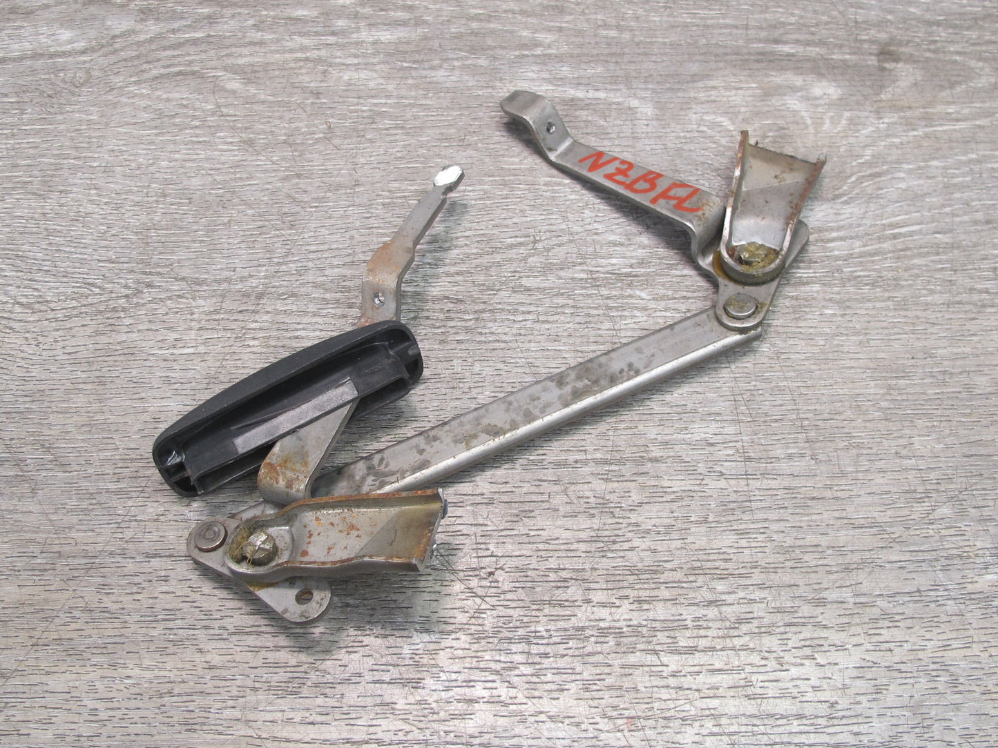 90-96 Nissan 300ZX Z32 Left Driver Seat Backrest Regulator w Trim Cut AS IS OEM