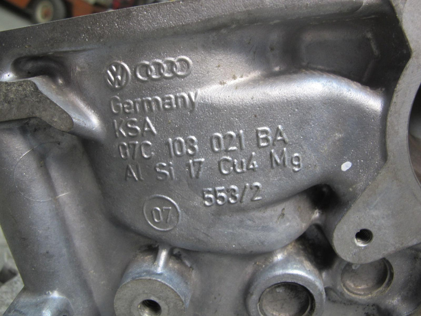 03-12 Bentley Continental GTC GT 6.0L Engine Motor Block 37k Miles 07C103021BA