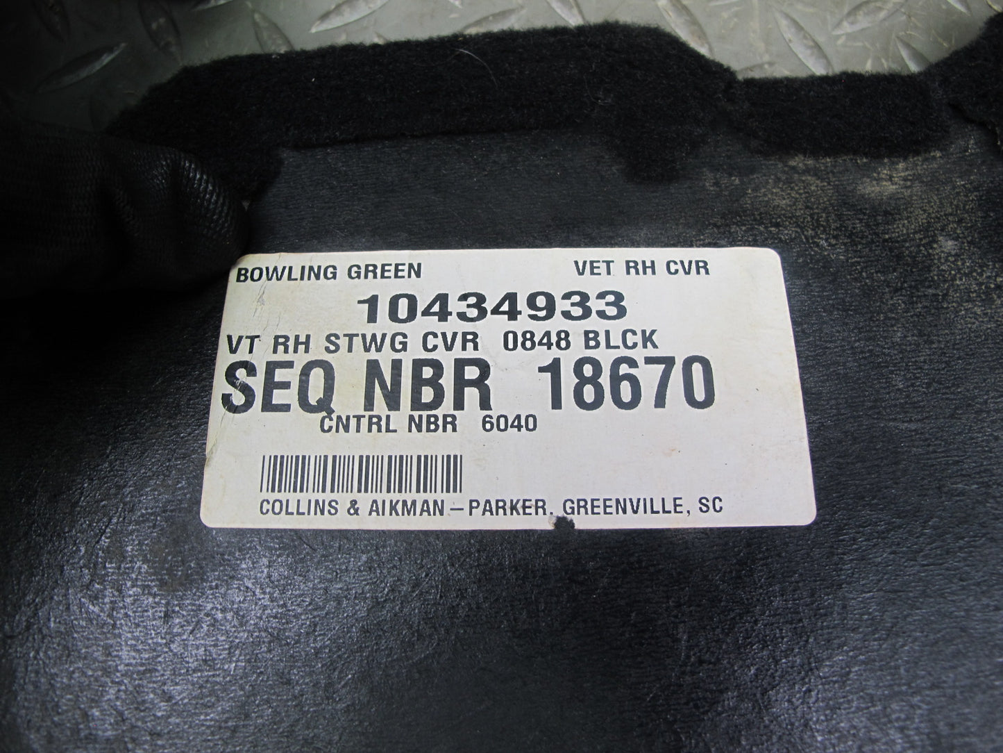 99-04 Chevrolet Corvette C5 Targa Rear Right Cargo Storage Compartment Cover OEM