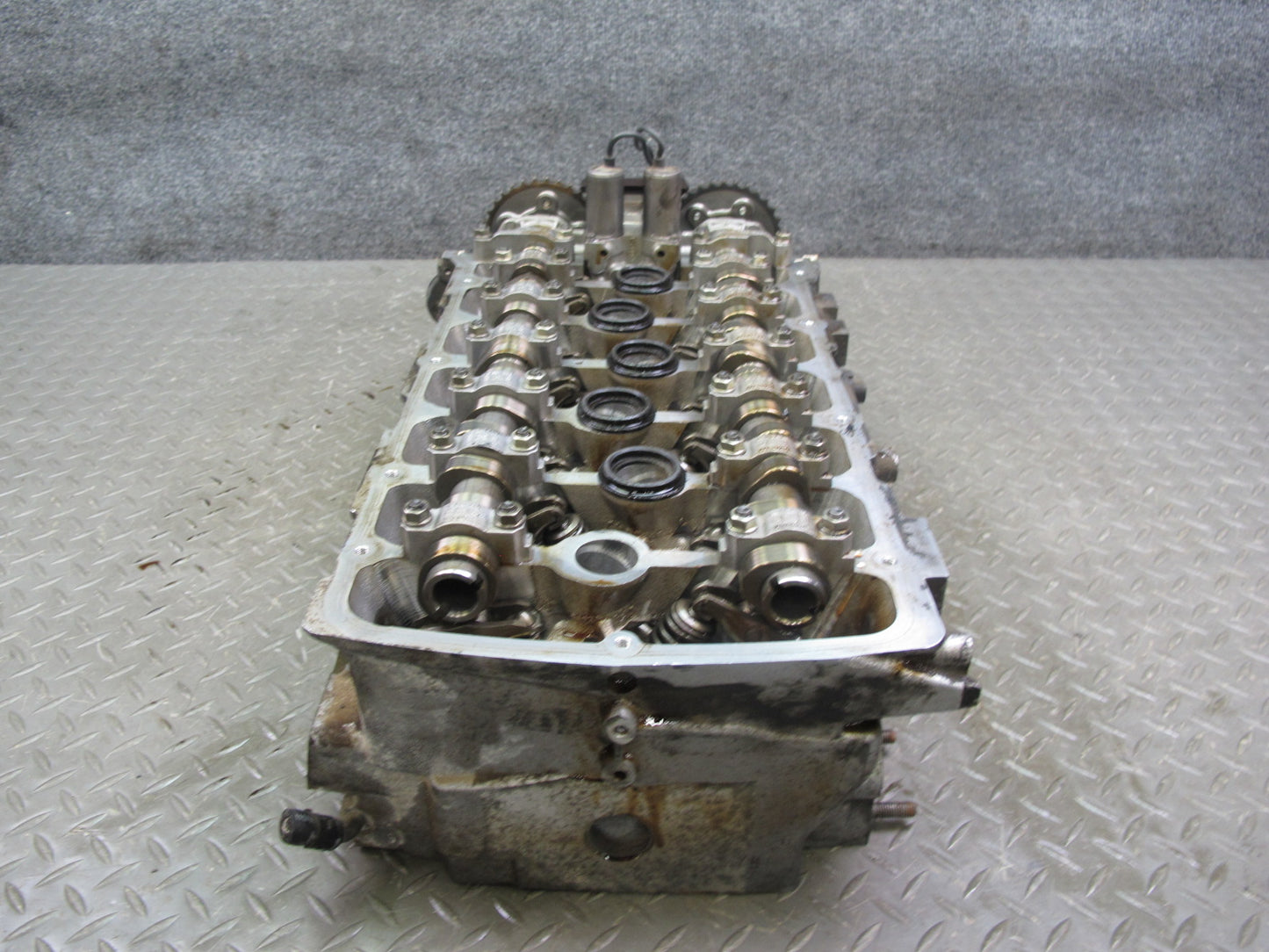 03-10 Bentley Continental GTC GT 6.0L Engine Left Cylinder Head w Camshafts 37k