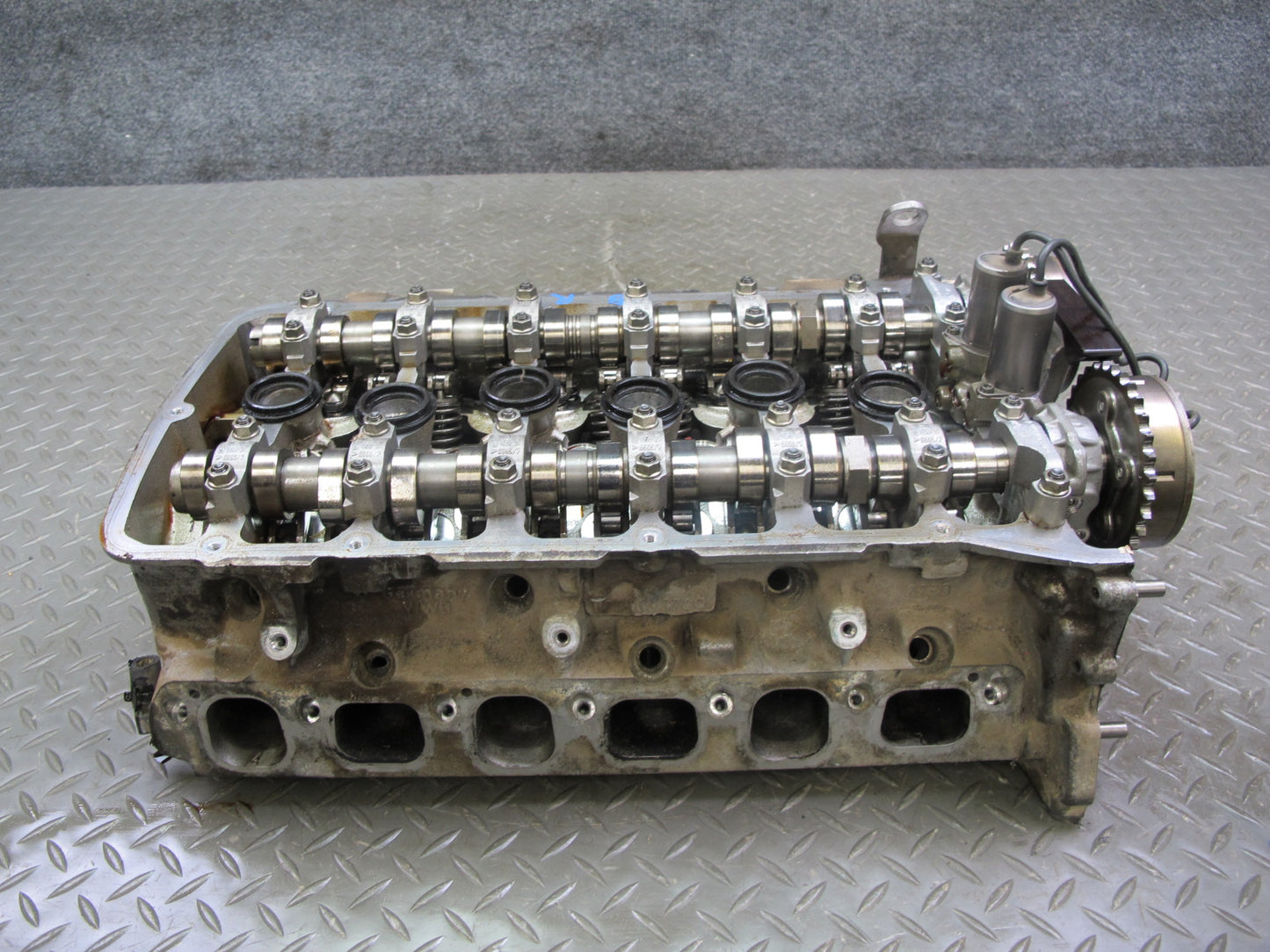 03-10 Bentley Continental GTC GT 6.0L Engine Right Cylinder Head w Camshafts 37k
