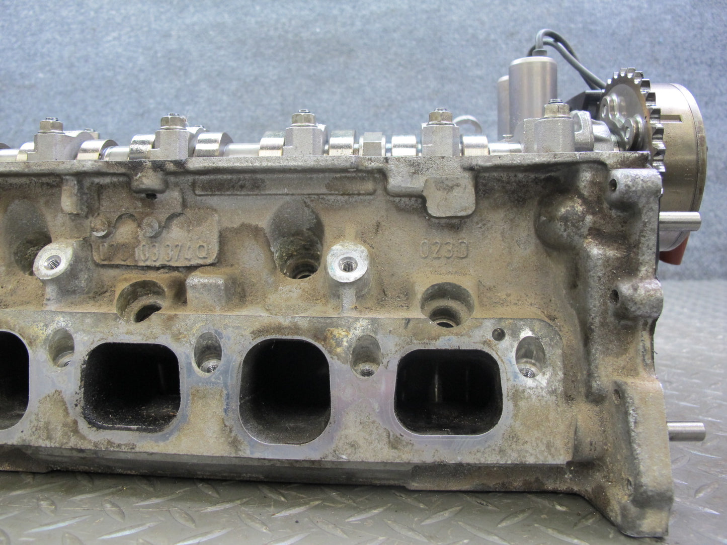 03-10 Bentley Continental GTC GT 6.0L Engine Right Cylinder Head w Camshafts 37k