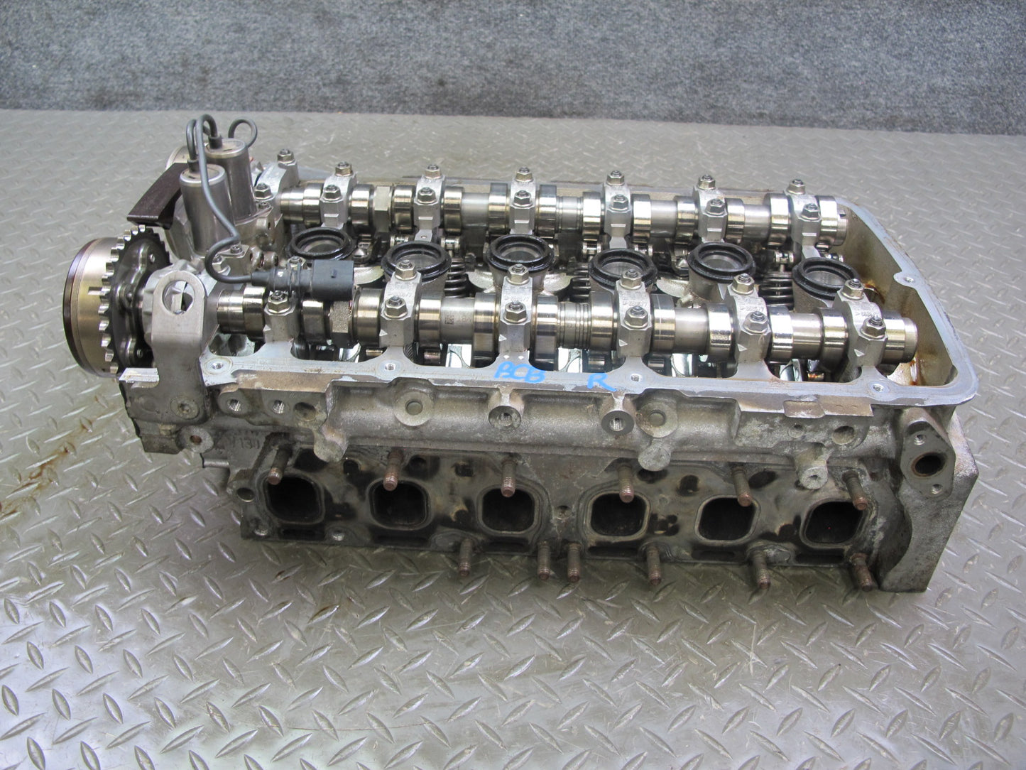 03-10 Bentley Continental GTC GT 6.0L Engine Right Cylinder Head w Camshafts 37k