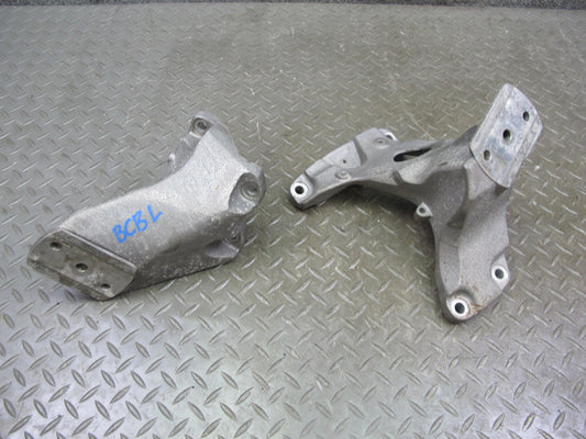 03-10 Bentley Continental 6.0L Left & Right Engine Mount Bracket Set of 2