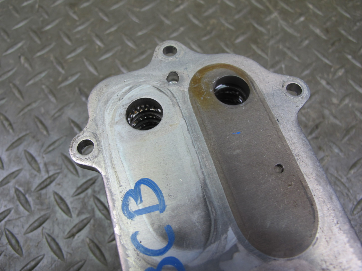 07-10 Bentley Continental GTC GT Engine Oil Cooler Heat Exchanger 07C117037K