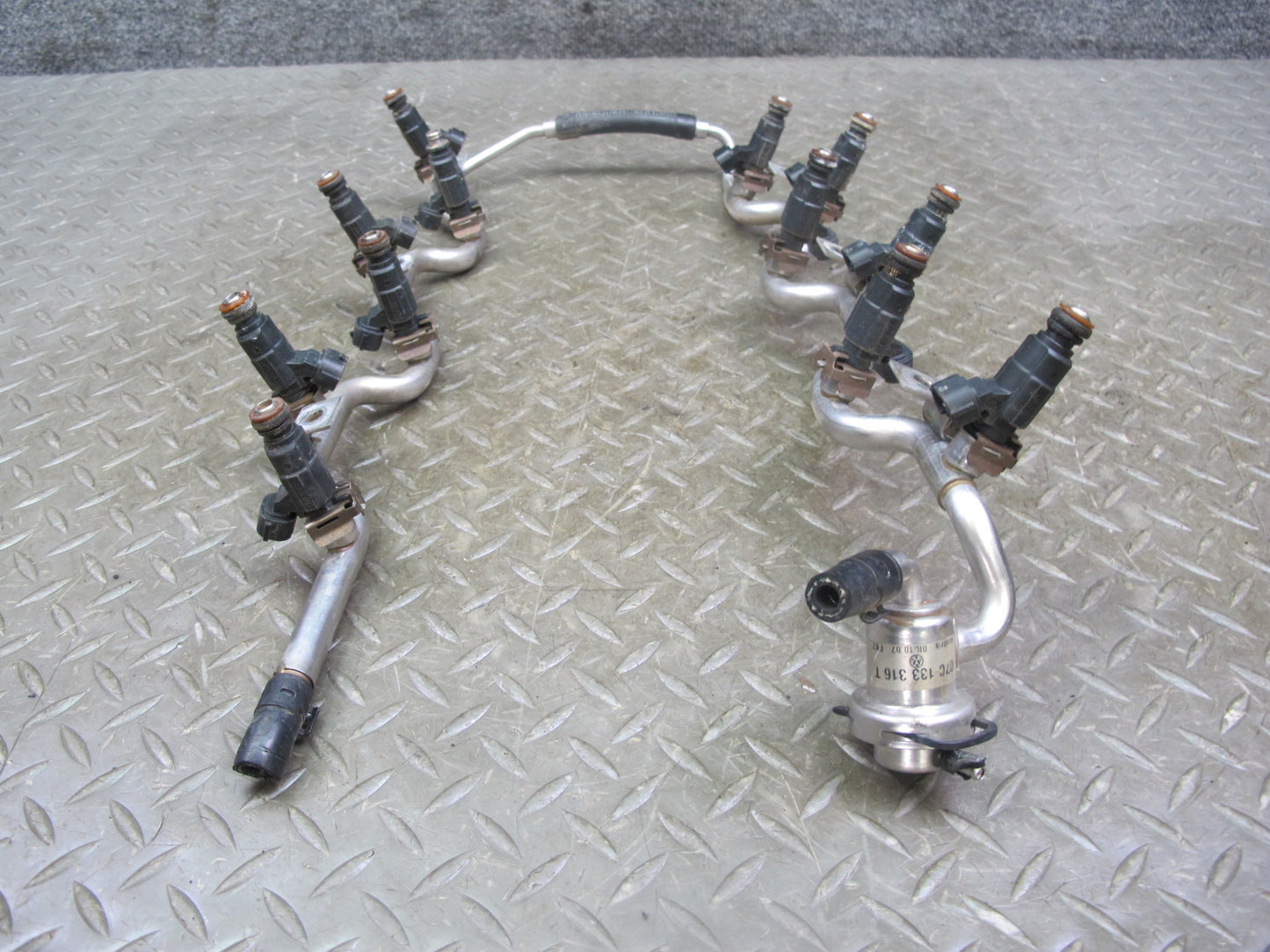 03-10 Bentley Continental GTC GT Flying Spur 6.0L Fuel Rail Injector Set 37k