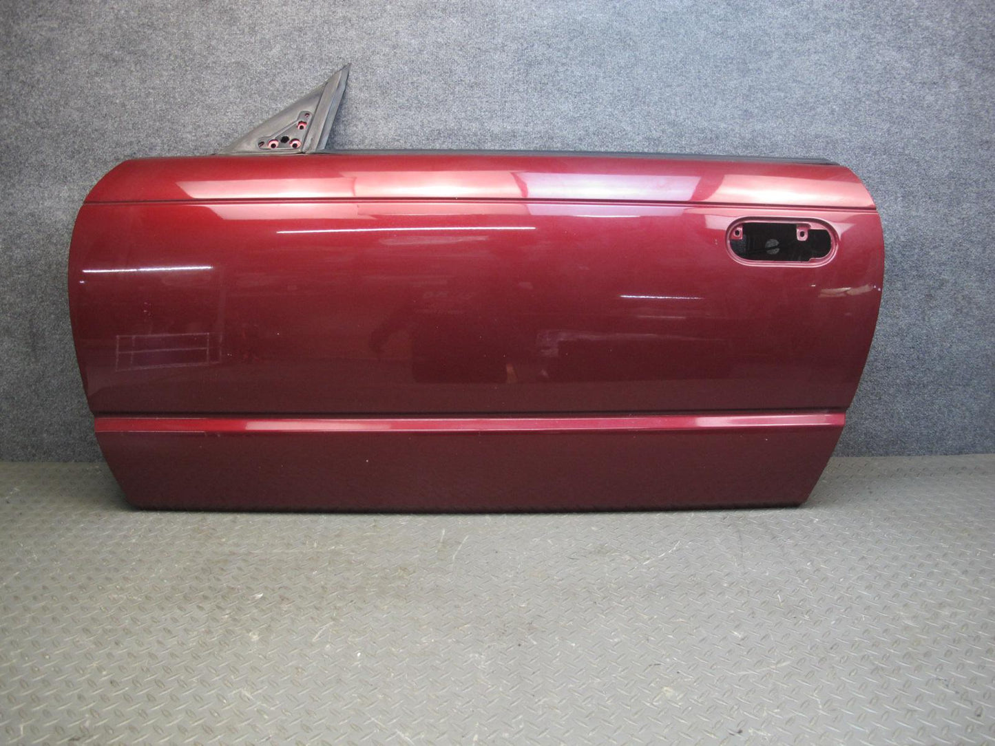 02-05 Ford Thunderbird Front Left Driver Door Shell Panel Maroon OEM