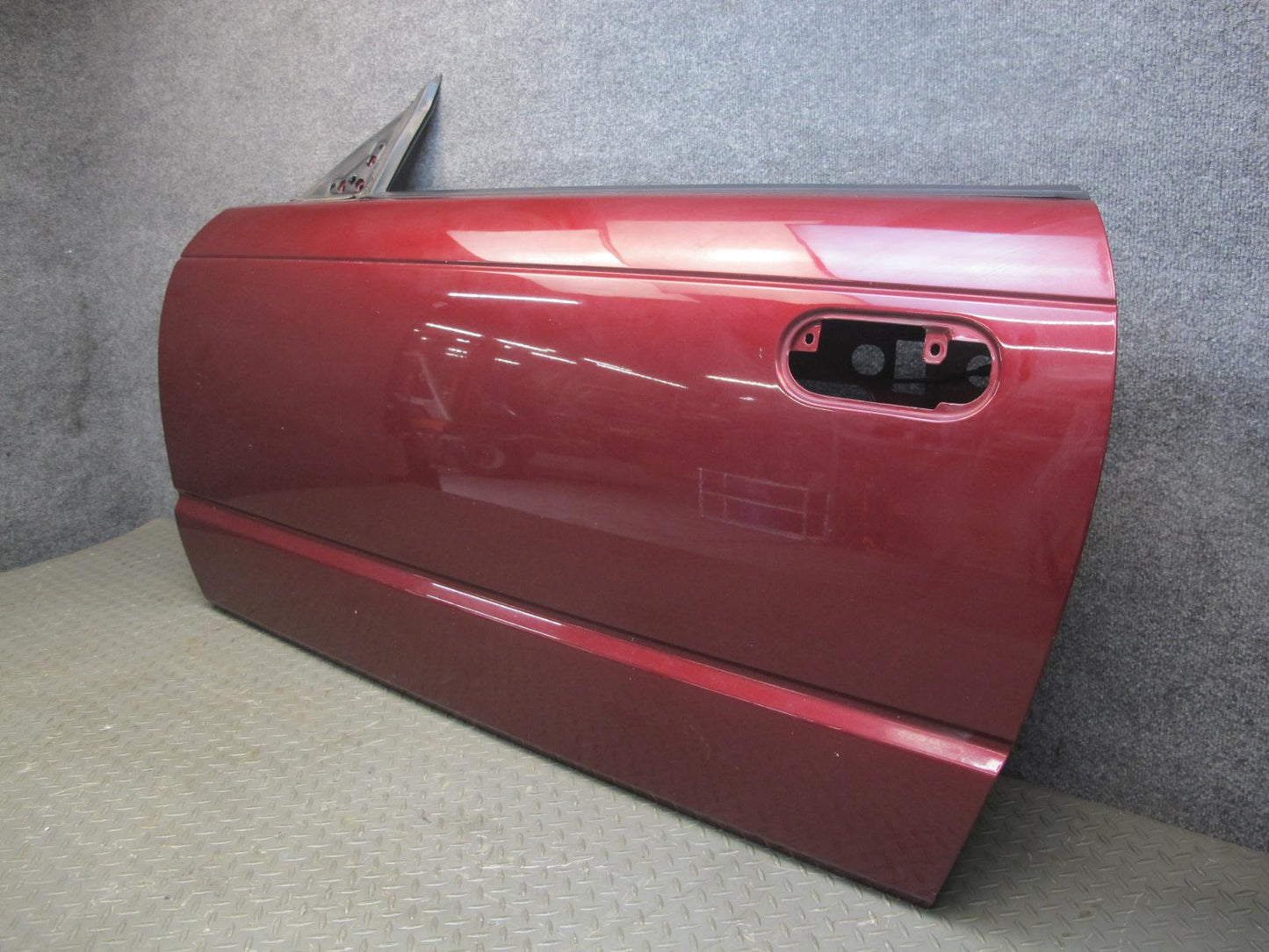 02-05 Ford Thunderbird Front Left Driver Door Shell Panel Maroon OEM