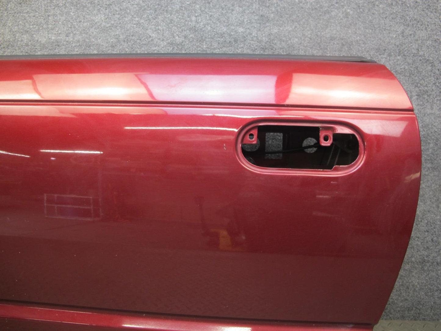 02-05 Ford Thunderbird Front Left Driver Door Shell Panel Maroon OEM