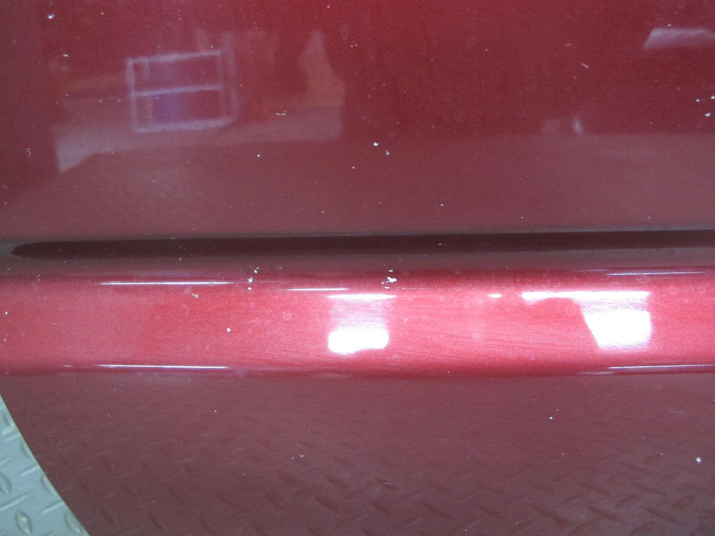 02-05 Ford Thunderbird Front Left Driver Door Shell Panel Maroon OEM