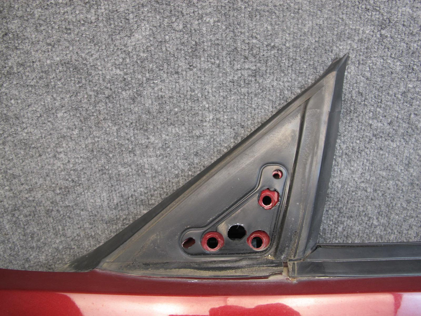 02-05 Ford Thunderbird Front Left Driver Door Shell Panel Maroon OEM