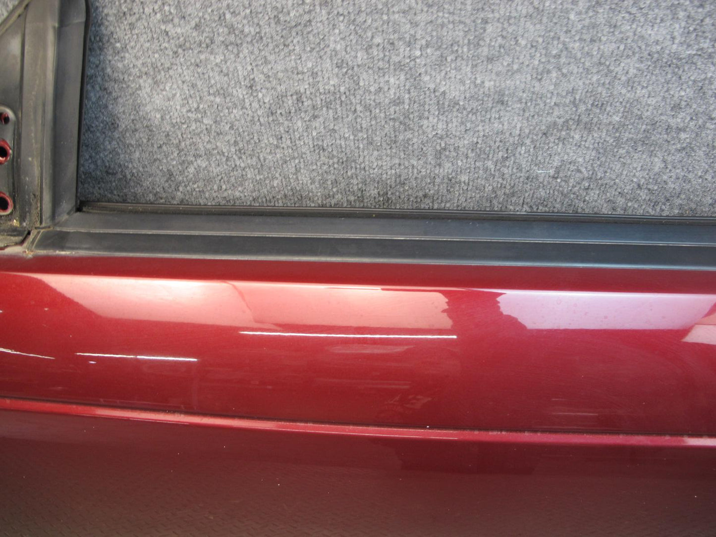 02-05 Ford Thunderbird Front Left Driver Door Shell Panel Maroon OEM