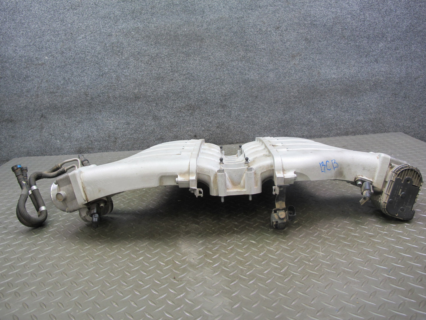 07-11 Bentley Continental GTC GT Air Intake Manifold w Throttle Body 07C133267AM