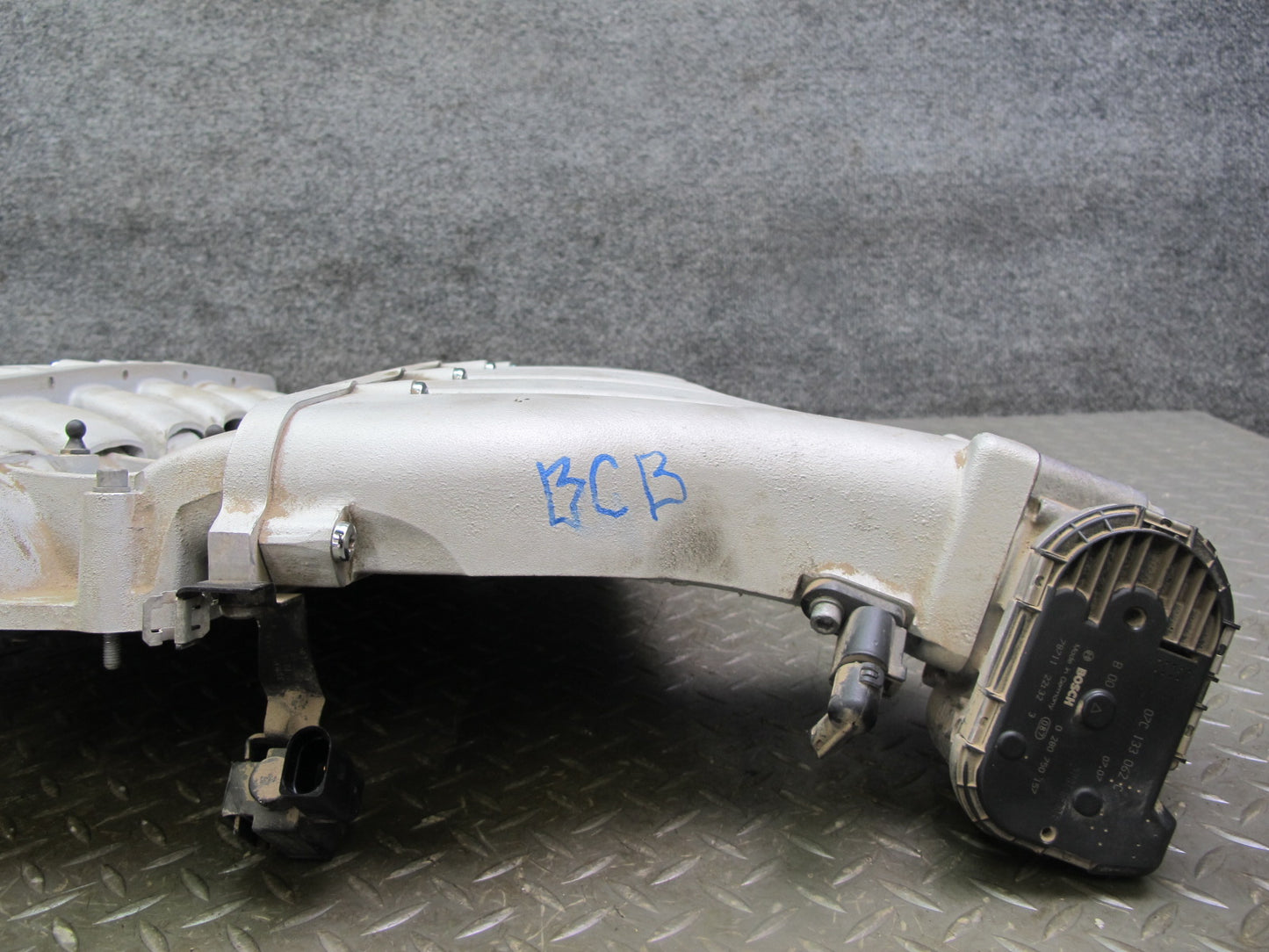 07-11 Bentley Continental GTC GT Air Intake Manifold w Throttle Body 07C133267AM