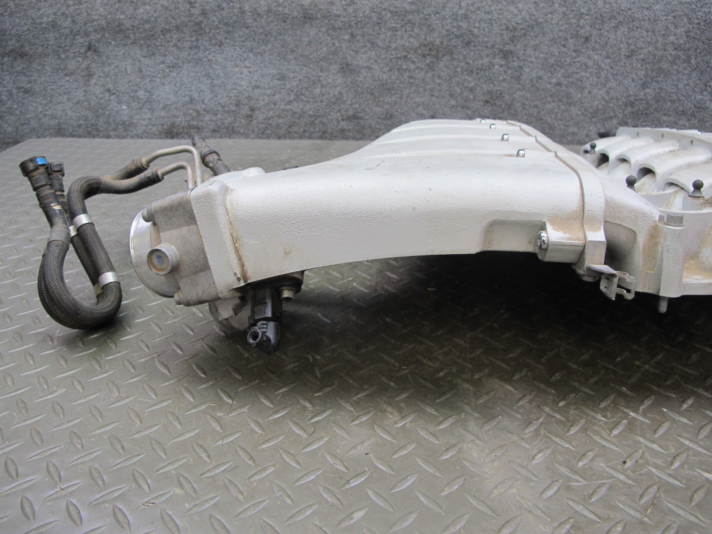 07-11 Bentley Continental GTC GT Air Intake Manifold w Throttle Body 07C133267AM