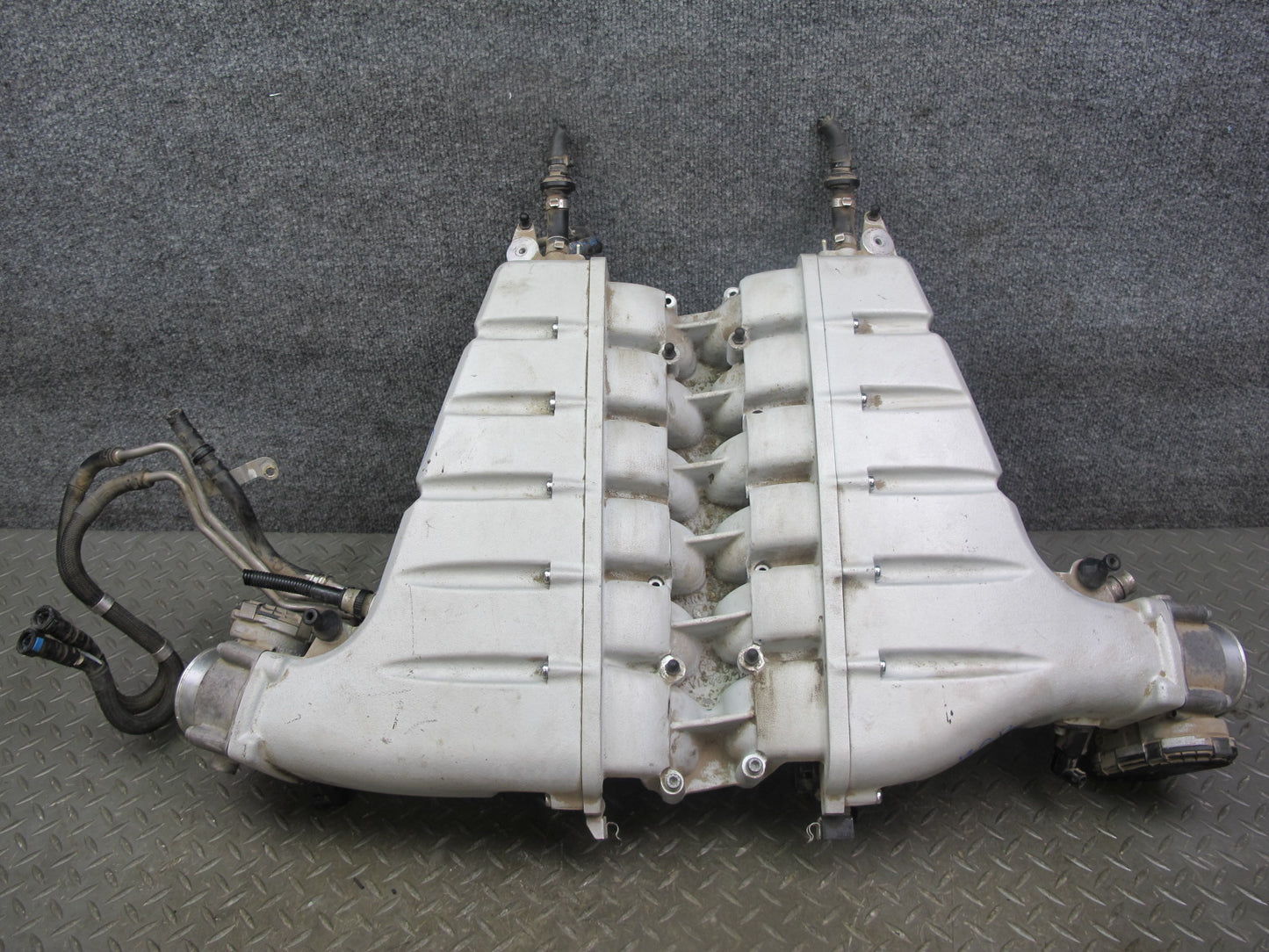 07-11 Bentley Continental GTC GT Air Intake Manifold w Throttle Body 07C133267AM