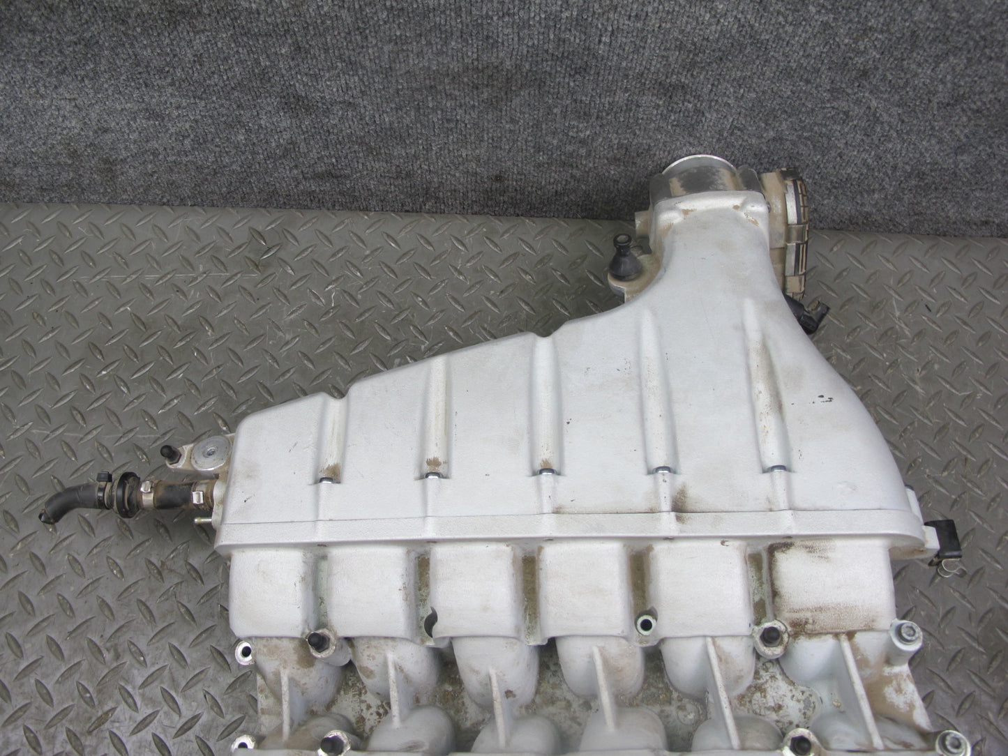 07-11 Bentley Continental GTC GT Air Intake Manifold w Throttle Body 07C133267AM