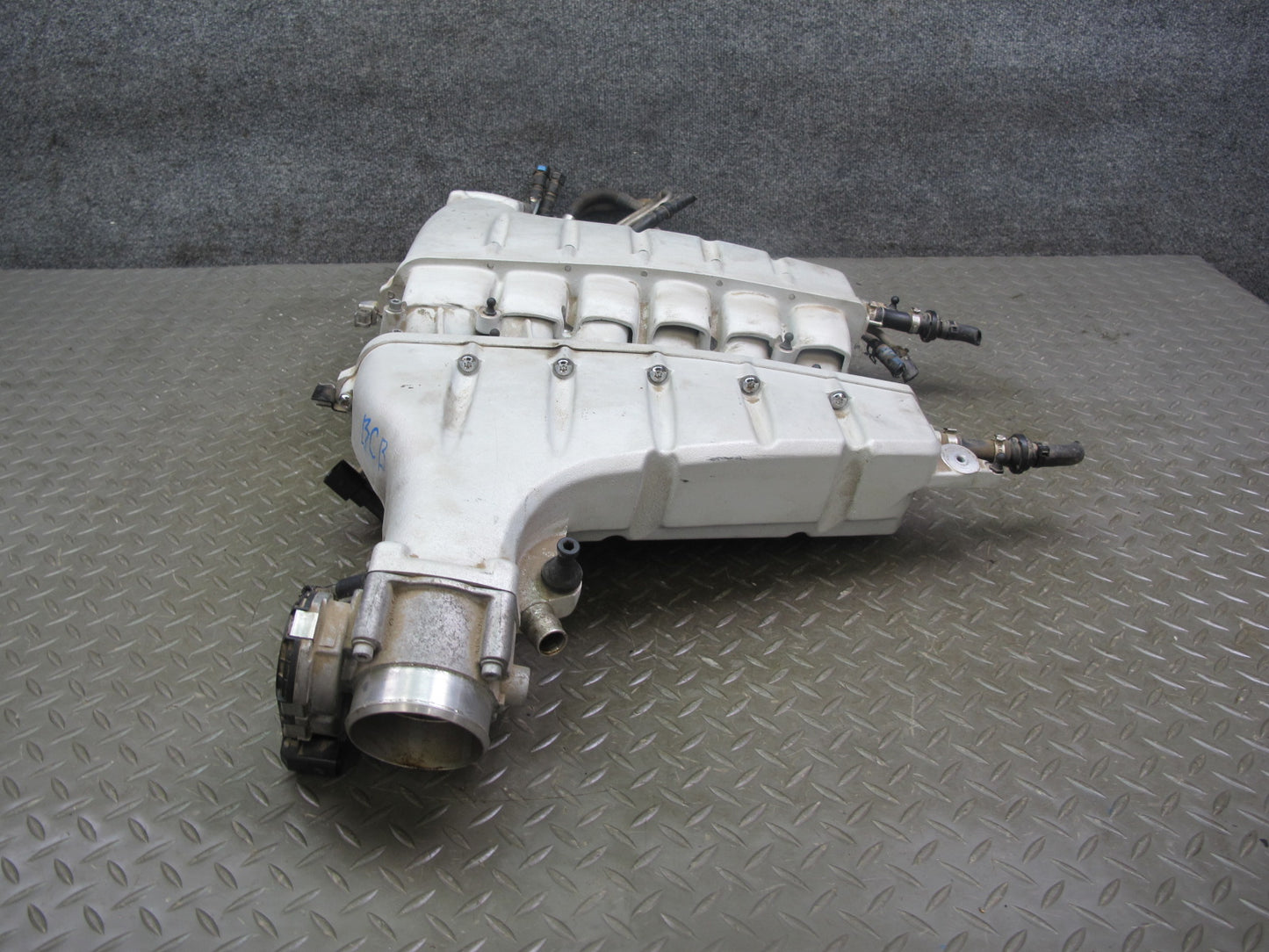 07-11 Bentley Continental GTC GT Air Intake Manifold w Throttle Body 07C133267AM