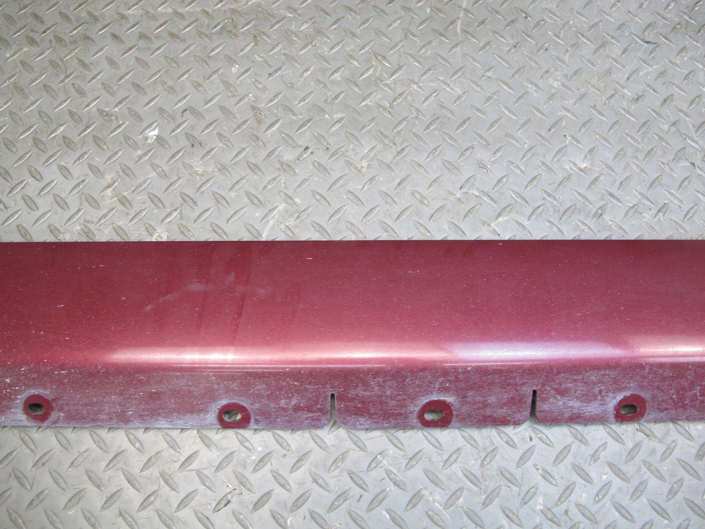 02-05 Ford Thunderbird Left Right Side Skirt Rocker Panel Molding Set Maroon OEM
