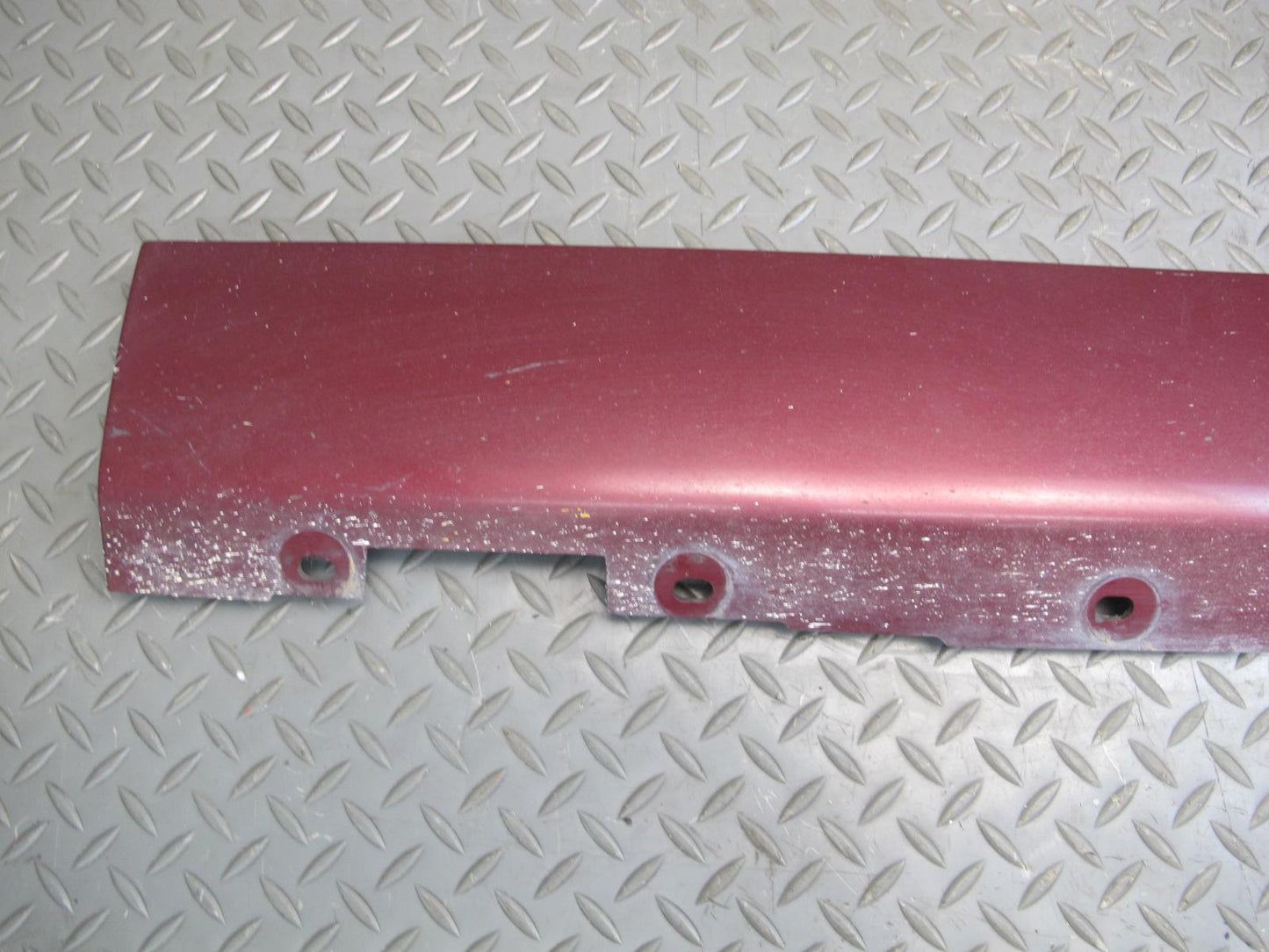 02-05 Ford Thunderbird Left Right Side Skirt Rocker Panel Molding Set Maroon OEM