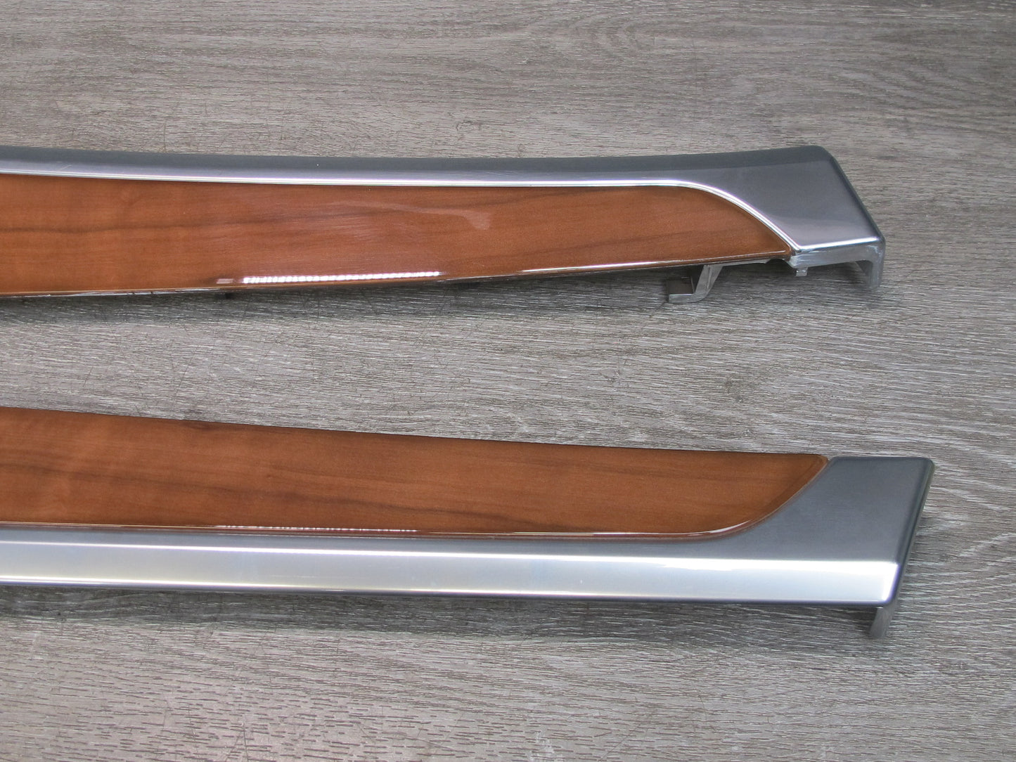 13-16 Porsche Panamera 970 Dash Console Front & Rear Door Panel Trim Wood Set