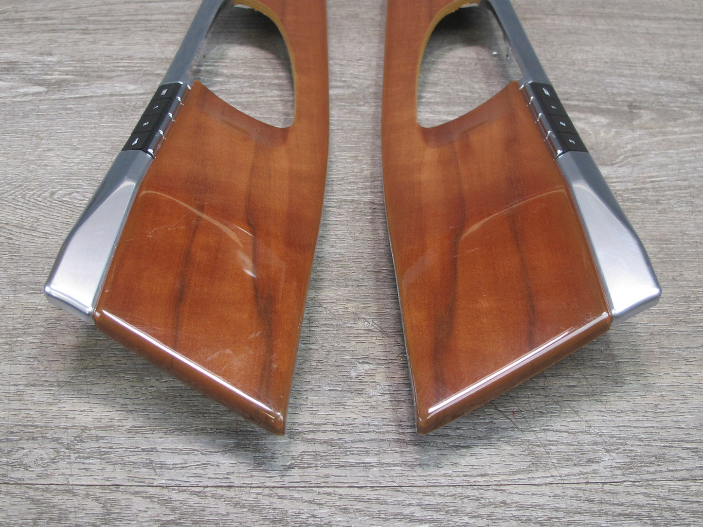 13-16 Porsche Panamera 970 Dash Console Front & Rear Door Panel Trim Wood Set