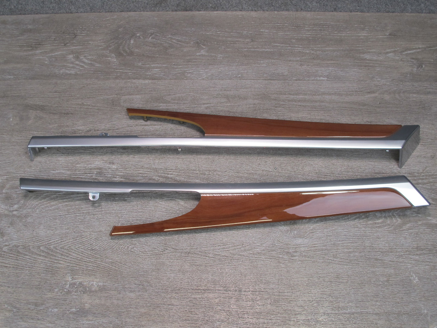 13-16 Porsche Panamera 970 Dash Console Front & Rear Door Panel Trim Wood Set