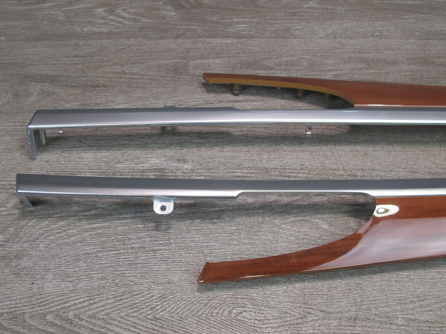 13-16 Porsche Panamera 970 Dash Console Front & Rear Door Panel Trim Wood Set