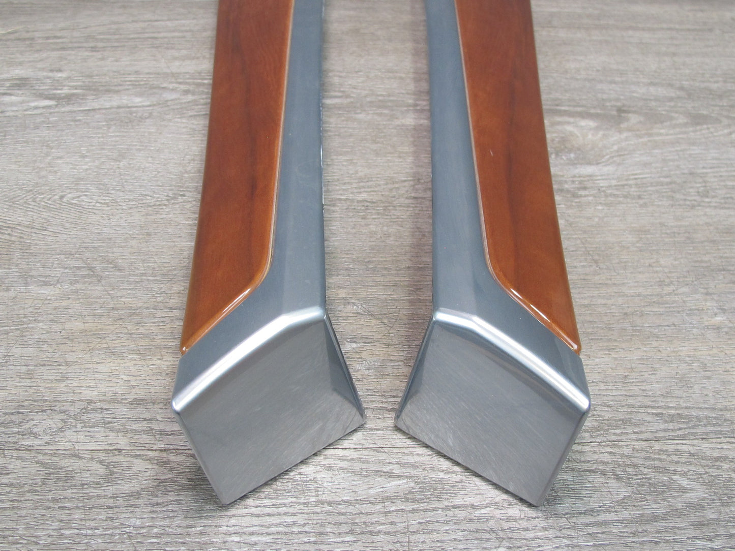 13-16 Porsche Panamera 970 Dash Console Front & Rear Door Panel Trim Wood Set
