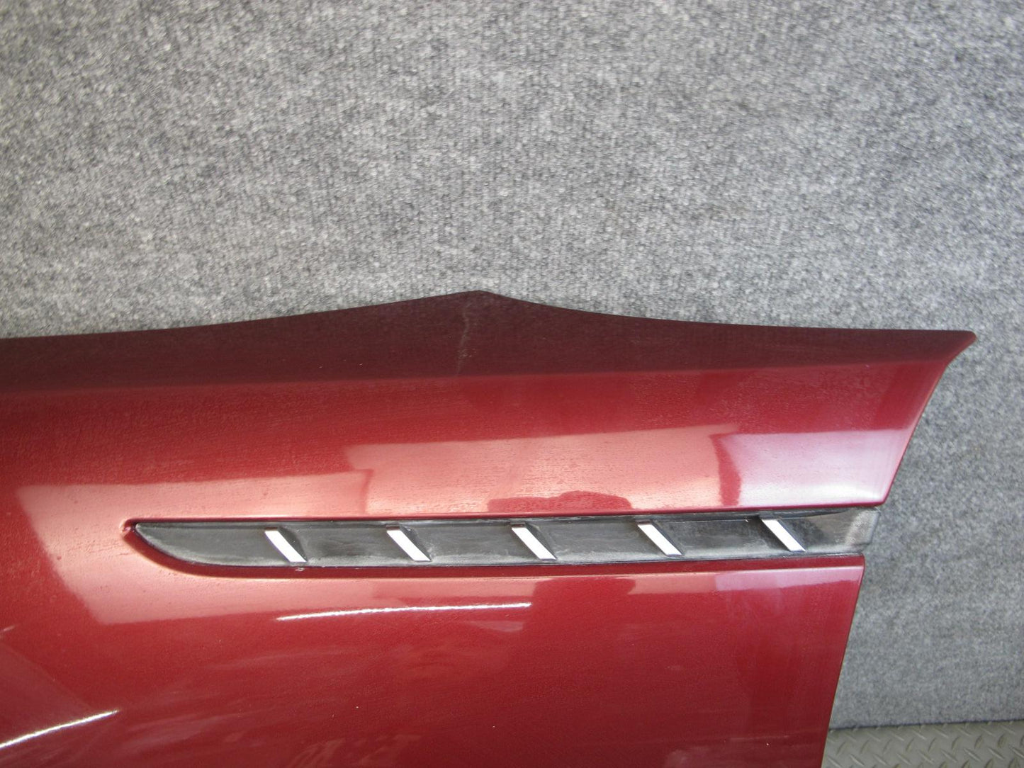 02-05 Ford Thunderbird Front Left Fender Shell Cover Panel Maroon OEM
