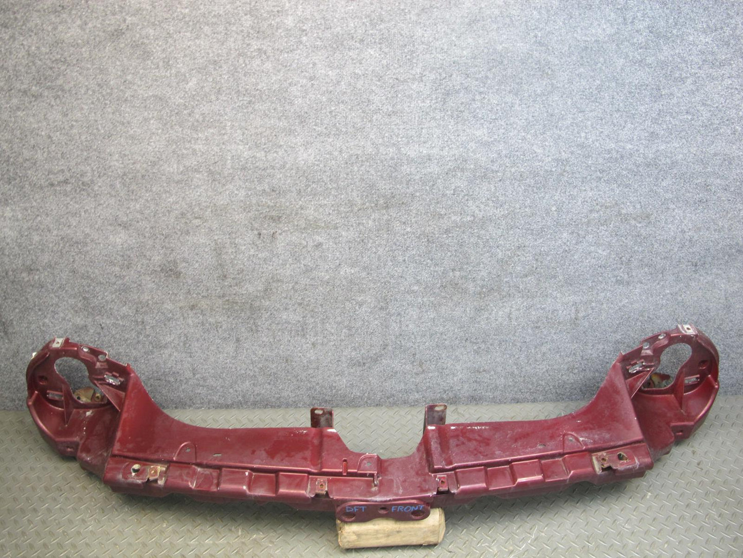 02-05 Ford Thunderbird Front Headlight Header Bracket Mount Panel Maroon OEM