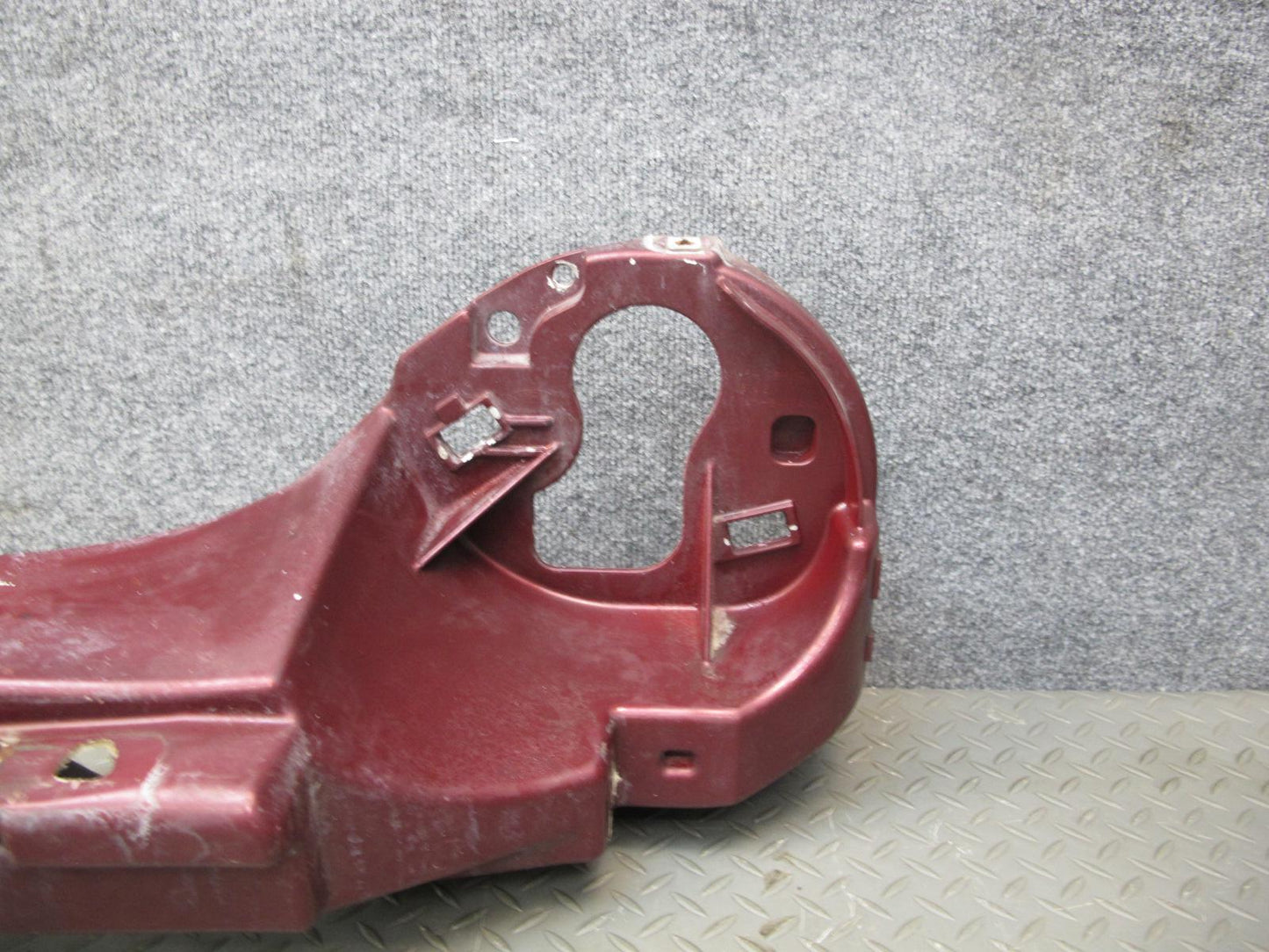 02-05 Ford Thunderbird Front Headlight Header Bracket Mount Panel Maroon OEM