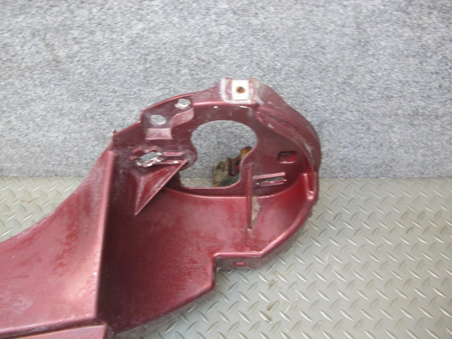 02-05 Ford Thunderbird Front Headlight Header Bracket Mount Panel Maroon OEM