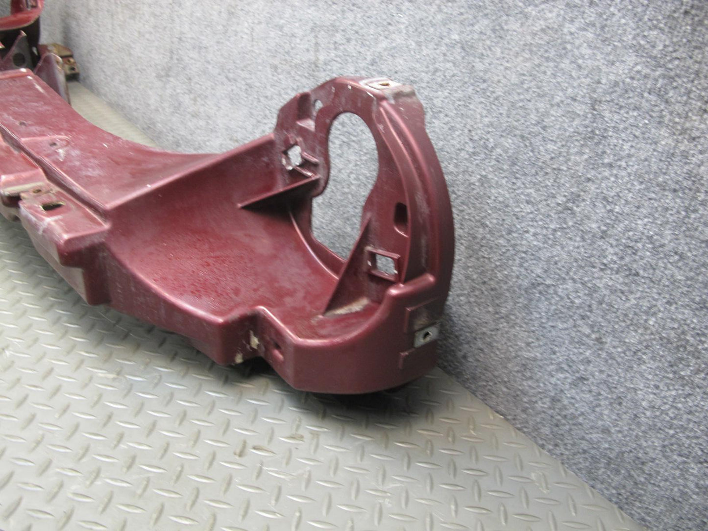 02-05 Ford Thunderbird Front Headlight Header Bracket Mount Panel Maroon OEM