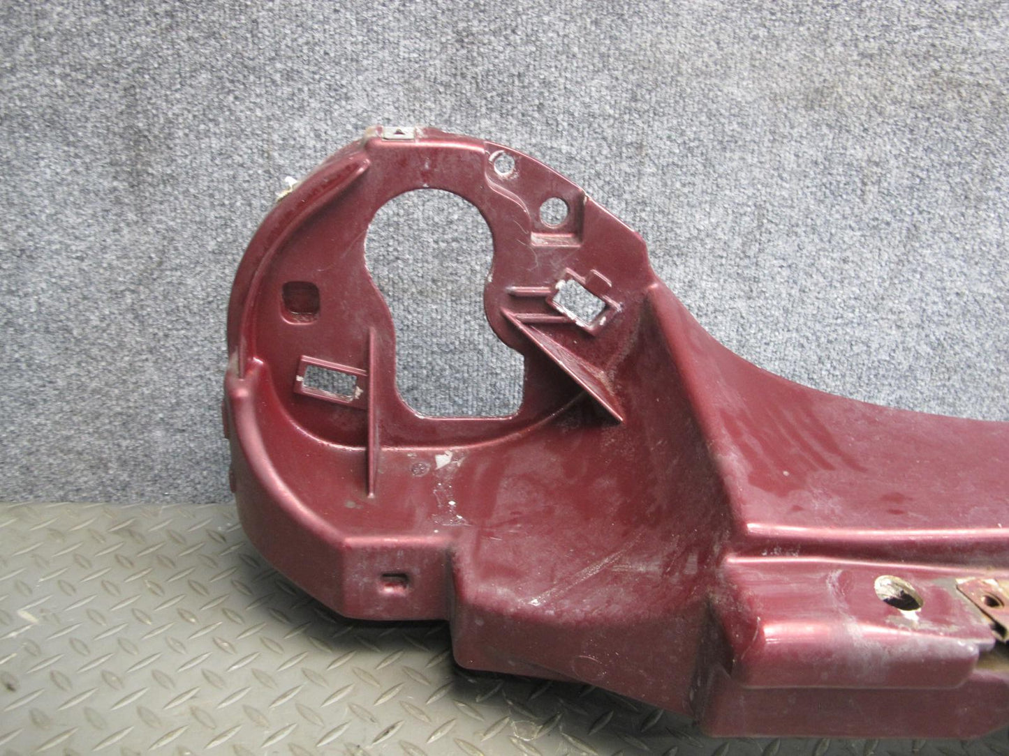 02-05 Ford Thunderbird Front Headlight Header Bracket Mount Panel Maroon OEM