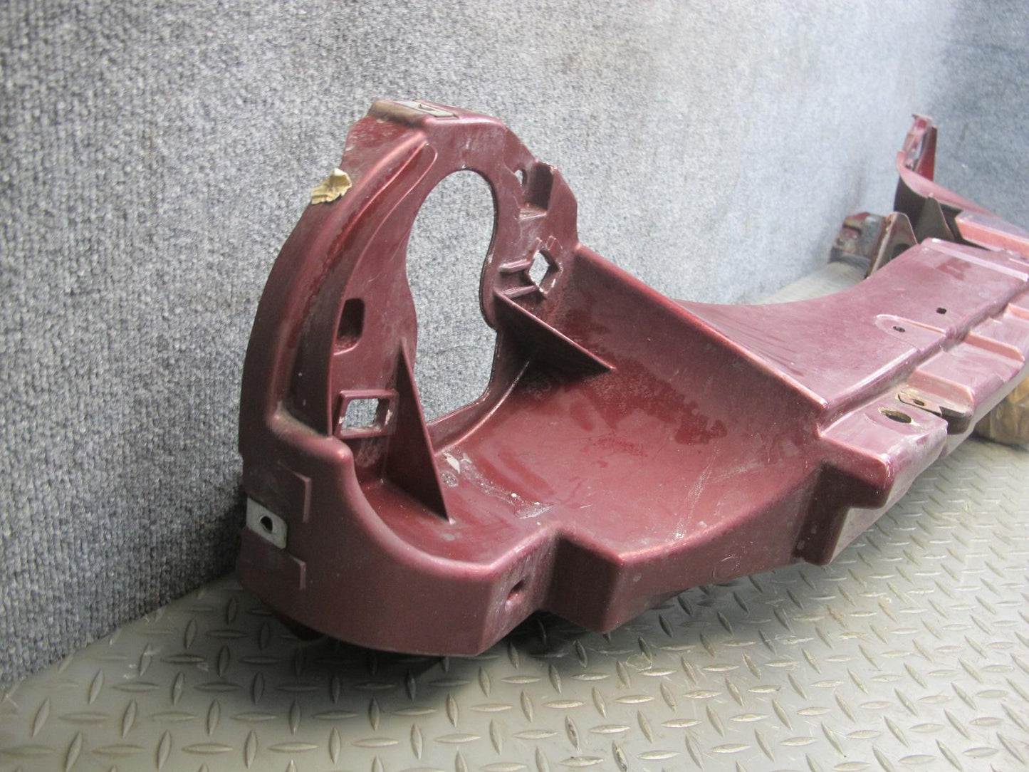 02-05 Ford Thunderbird Front Headlight Header Bracket Mount Panel Maroon OEM