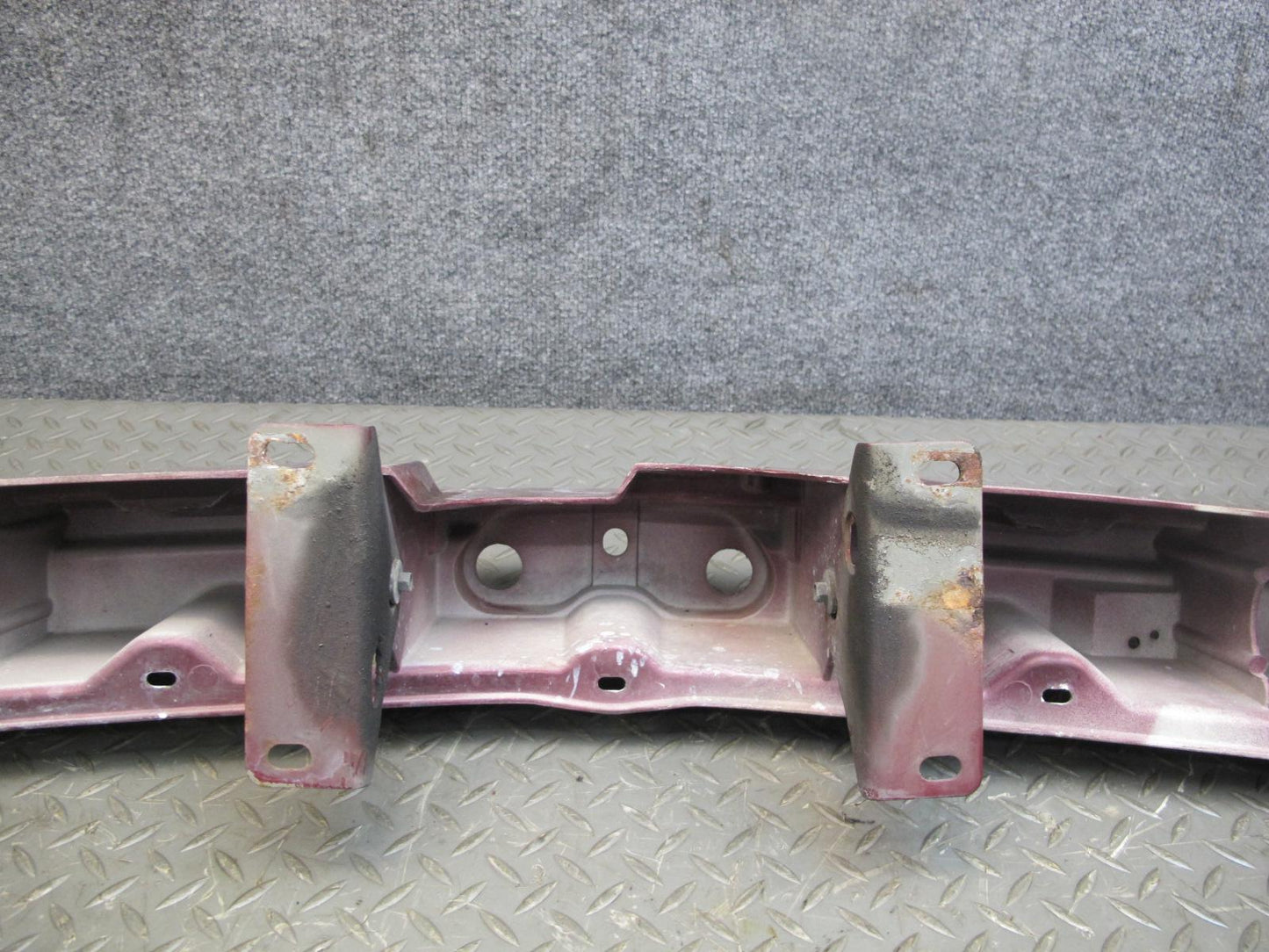 02-05 Ford Thunderbird Front Headlight Header Bracket Mount Panel Maroon OEM